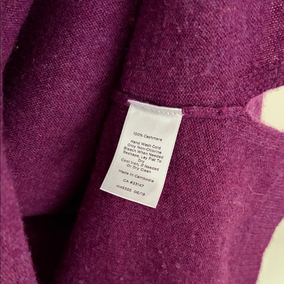 Talbots Rich Plum Turtleneck Sweater - Picture 4 of 4